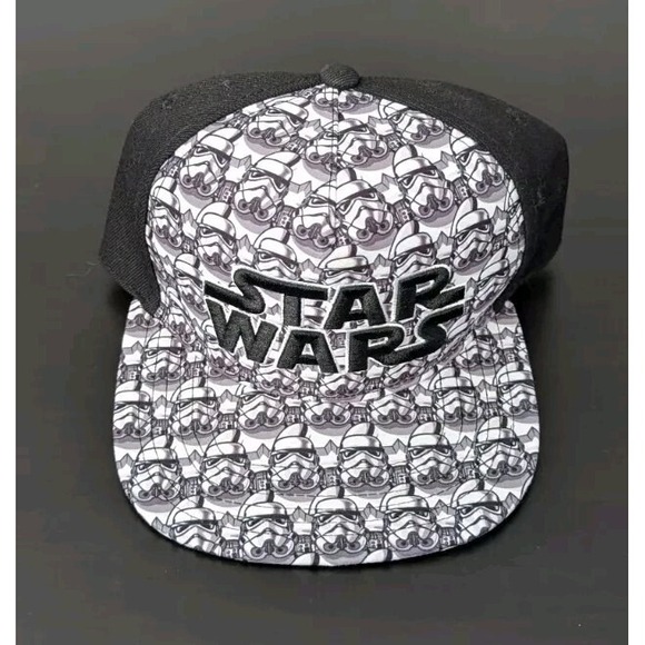 Star Wars Other - Adjustable Star Wars Storm Trooper Flat Bill Embroidered Baseball Hat Snapback